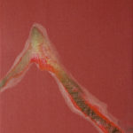 「紅仮山」Red Shadow, Acrylic on Canvas, 33.3x24.2cm, 2017