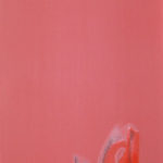 「花鳥山水」Red Shadow, Acrylic on Canvas, 70x30cm, 2018