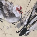 Hens, Finger painting on Paper, 1980