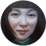 Beijing Girl 2011-7, Oil on Canvas, 130cm diameter, 2011