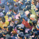 Bustling Crowd 熙熙攘攘, Oil on Canvas, 220x 160cm,2009