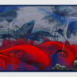 燃荷红流图 Lotus Fire and Tide Landscape, Digital print, Image size 50x115cm