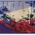 红潮图 Red Tide Landscape, Digital Print, Image size 50x68cm